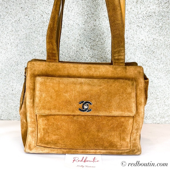 ❤️Sold Chanel CC Brown Suede Shoulder Bag - Picture 2 of 10